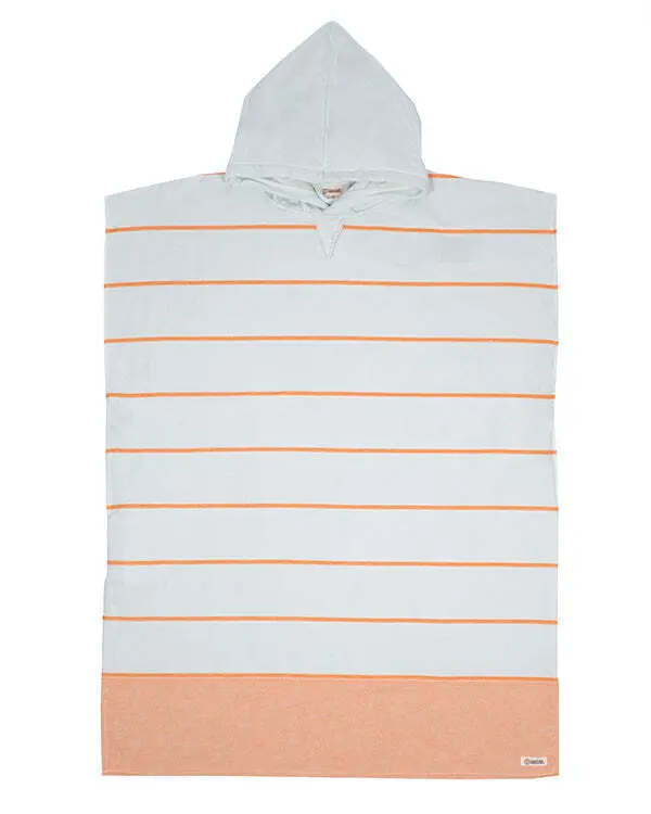 Colorblock Stripe Hooded Poncho - Mint | Sand Cloud