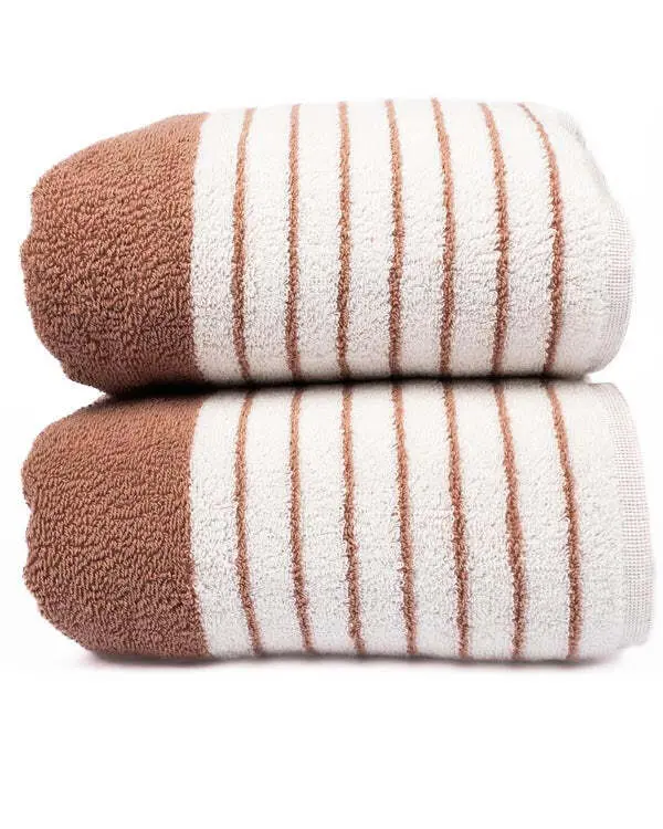 Micro Stripe Bath Bundle - 2 Pack - Warm Taupe | Sand Cloud - Image 4