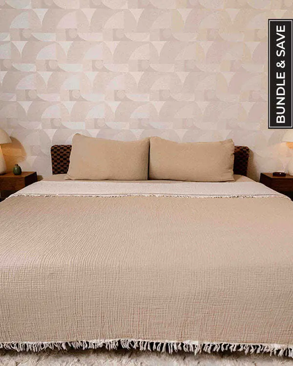 Taupe Bedding Set - King | Sand Cloud