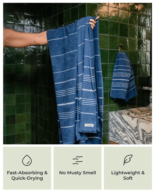 Classic XL Bath Bundle - Slate Blue | Sand Cloud - Image 3