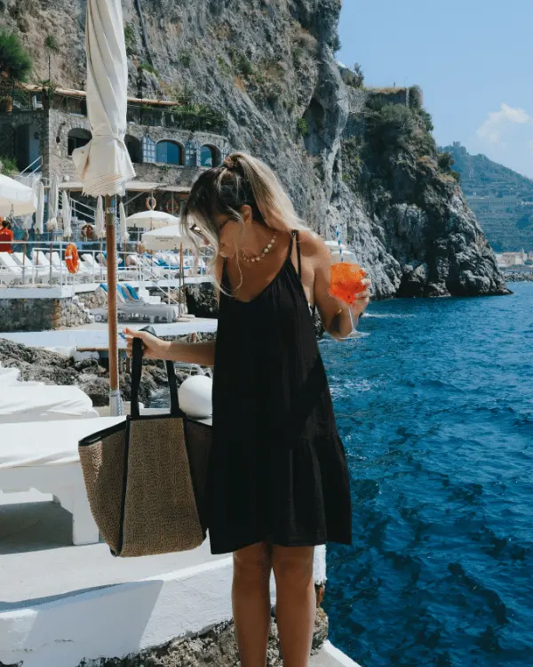 Alternative view of Costa Rica Straw Tote | Sand Cloud