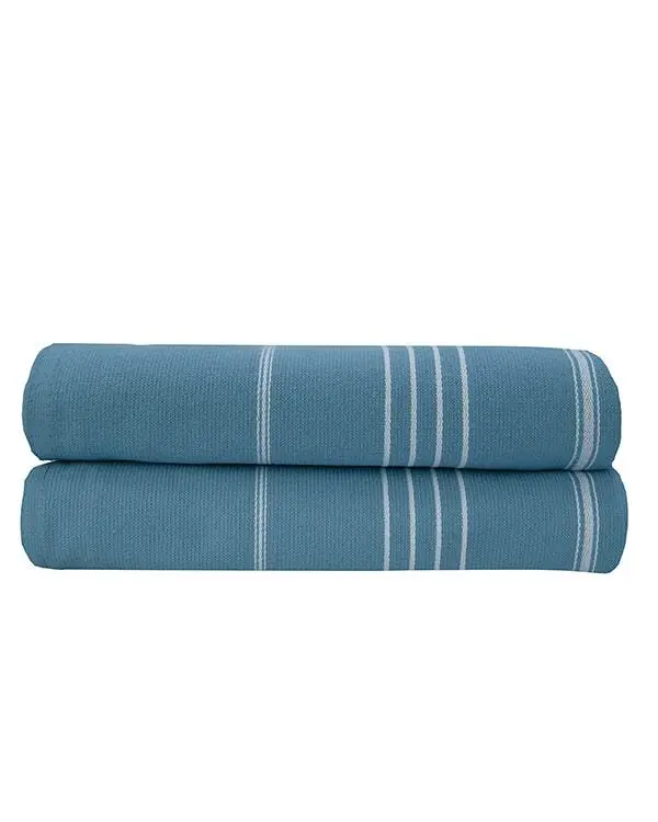 Classic Fringeless XL Bath Bundle - Slate Blue - 2 Pack | Sand Cloud - Image 5