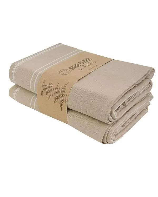 Classic Fringeless XL Bath Bundle - Sand - 2 Pack | Sand Cloud