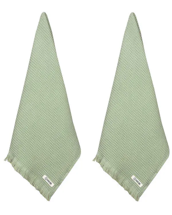 Micro Waffle XL Bath Bundle - Sage | Sand Cloud - Image 4