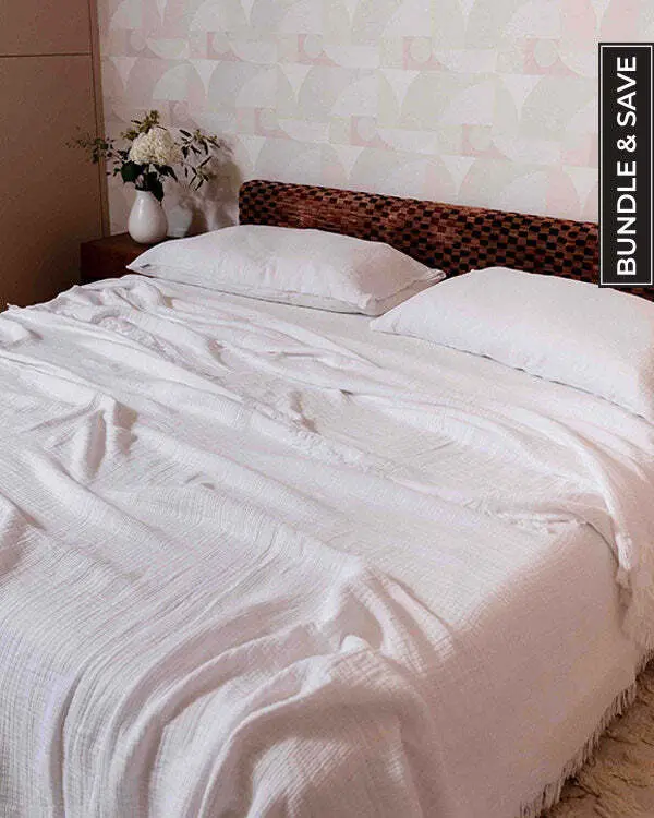 White Bedding Set - Queen | Sand Cloud