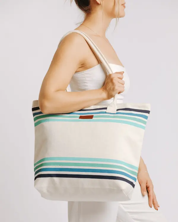 Border Classic Stripe Beach Tote | Sand Cloud - Image 3