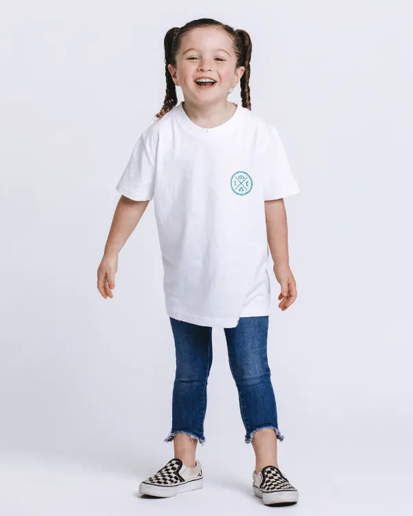 SC Whale Tail Kids Tee - White | Sand Cloud - Image 3