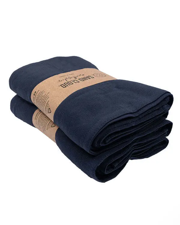 Terra Fringeless XL Bath Bundle - Navy - 2 Pack | Sand Cloud