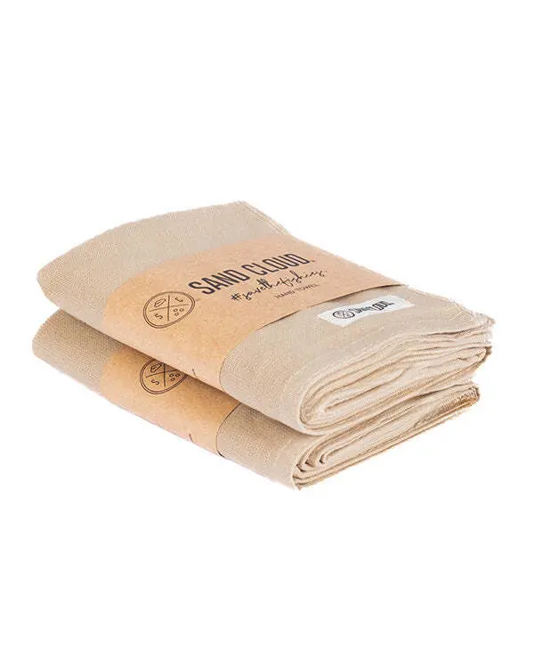 Terra Fringeless Hand Bath Bundle 2 Pack - Sand | Sand Cloud - Image 3