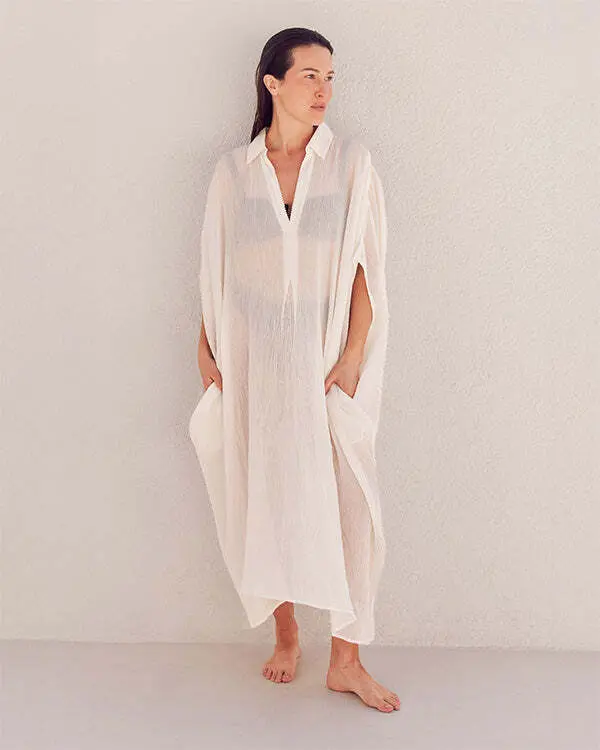 Alternative view of Whitehaven Cover Up Dress | Sand Cloud