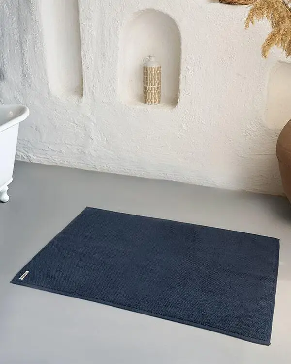 Alternative view of Willow Bath Mat - Navy | Sand Cloud