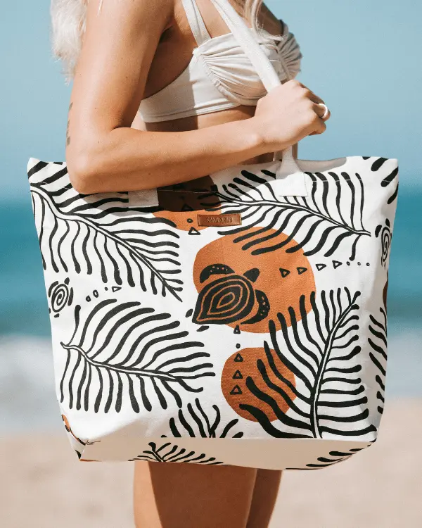 Alternative view of Retro Turtles Beach Tote | Sand Cloud