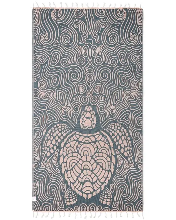 Alternative view of Swirl Turtle Dusty Pink | Sand Cloud