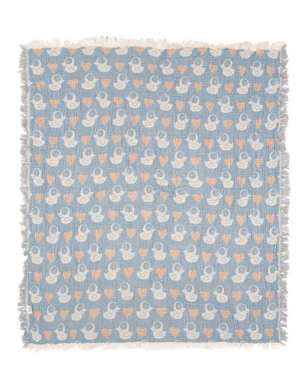 Ducky Gauze Receiving Blanket Single with Pouch | Sand Cloud - Image 3