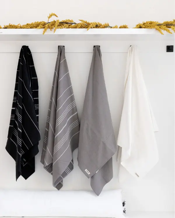 Classic Fringeless XL Bath Bundle - Grey | Sand Cloud - Image 6