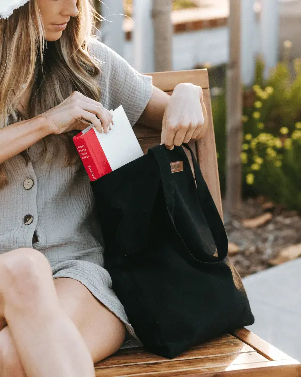 Patnem Beach Everyday Tote Black | Sand Cloud - Image 3