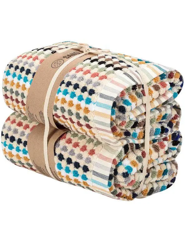 Stripe Polka Dot XL Bath Bundle | Sand Cloud - Image 4