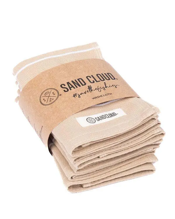 Classic Bath Washcloth Bundle- 6 Pack - Sand | Sand Cloud