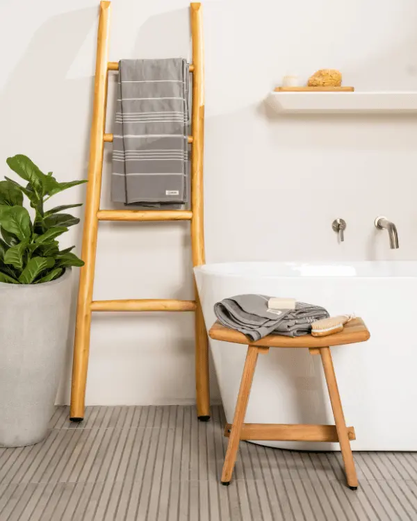 Classic Fringeless XL Bath Bundle - Grey | Sand Cloud - Image 4