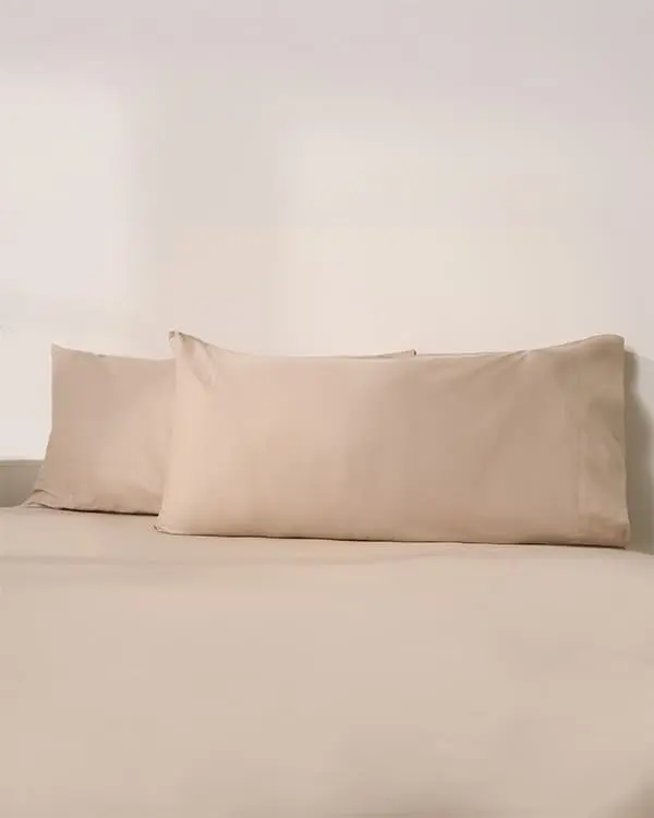 Luxe Sateen Pillowcase Set Beige | Sand Cloud - Image 6